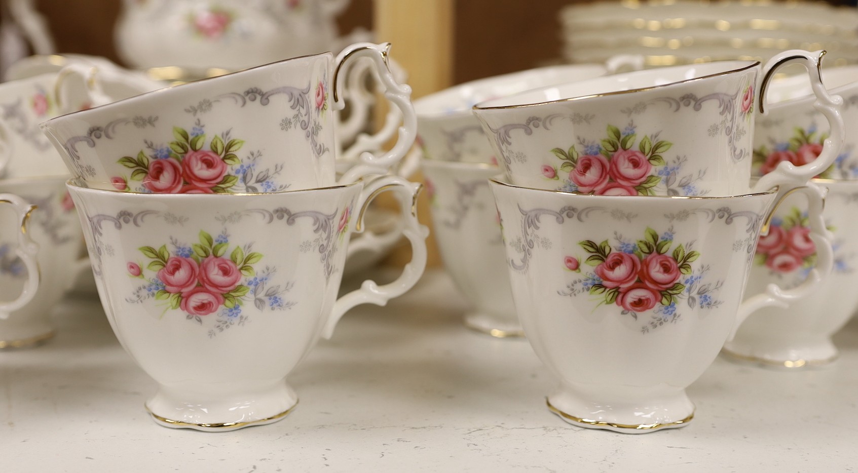 A large quantity of Royal Albert “Tranquility”, dinner and tea service